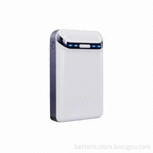 Power Bank, 7,800mAh, Input DC 5V/1.5A, Output DC 5V/0.6A & 2A, Dimension 62.4 x 96 x 22mm